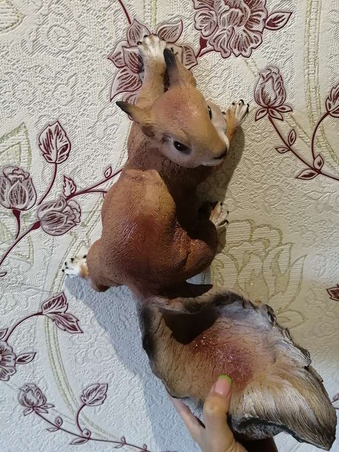 Фотография покупателя товара Подвесной декор "Белка поилка" 33см - Фото 1