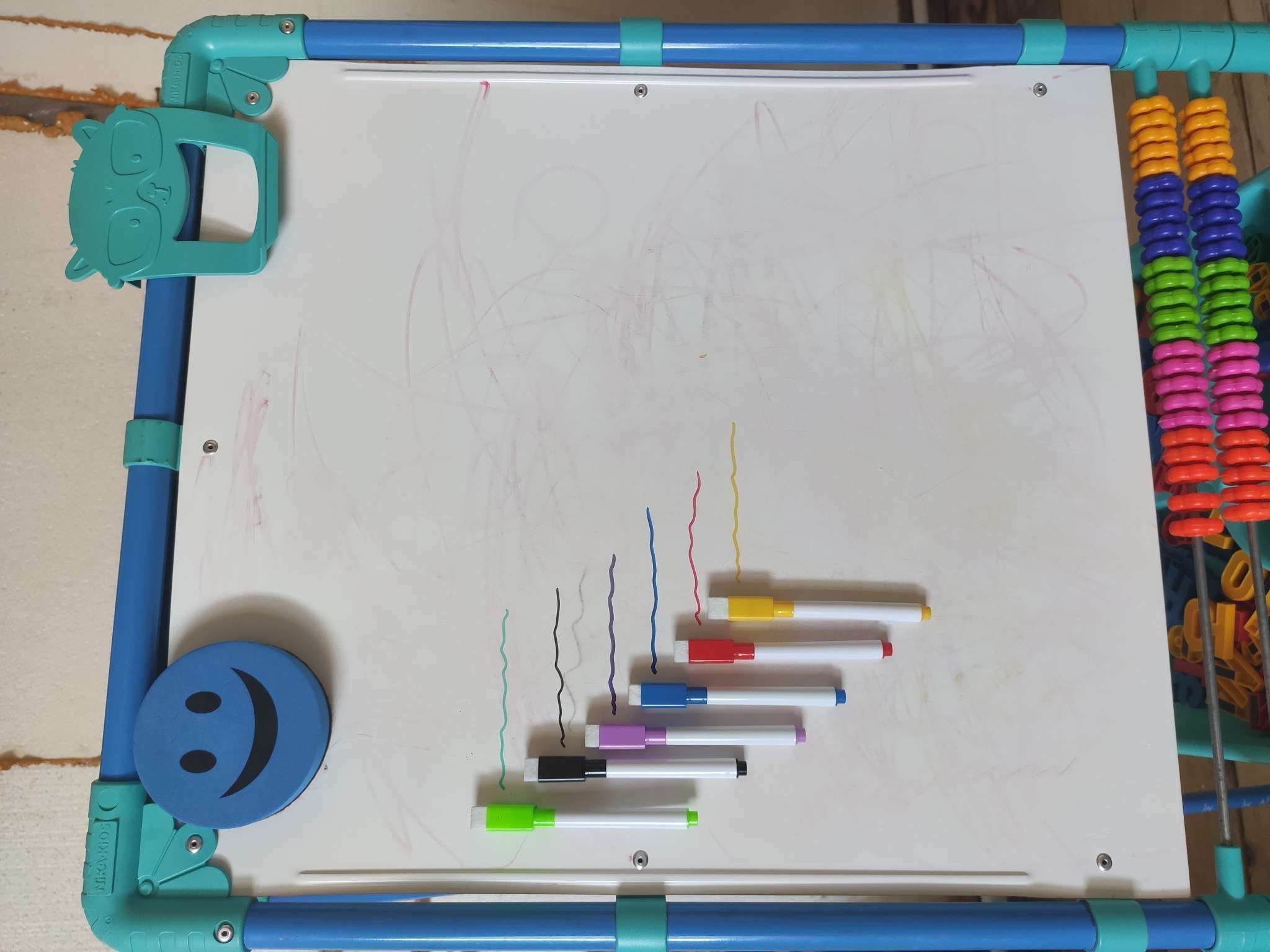 Фотография покупателя товара Маркер цветной на водной основе, с магнитом, набор 6 шт.