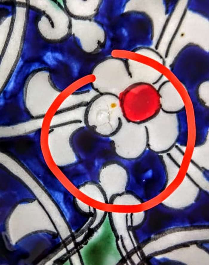 Фотография покупателя товара Конфетница Риштанская Керамика "Цветы", 13 см, синяя - Фото 5