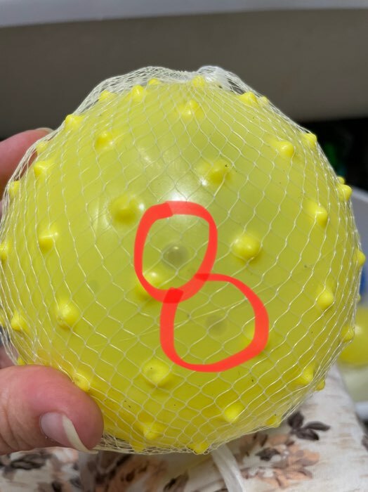 Фотография покупателя товара Мяч массажный, d=16 см, 35 г, цвета МИКС - Фото 8
