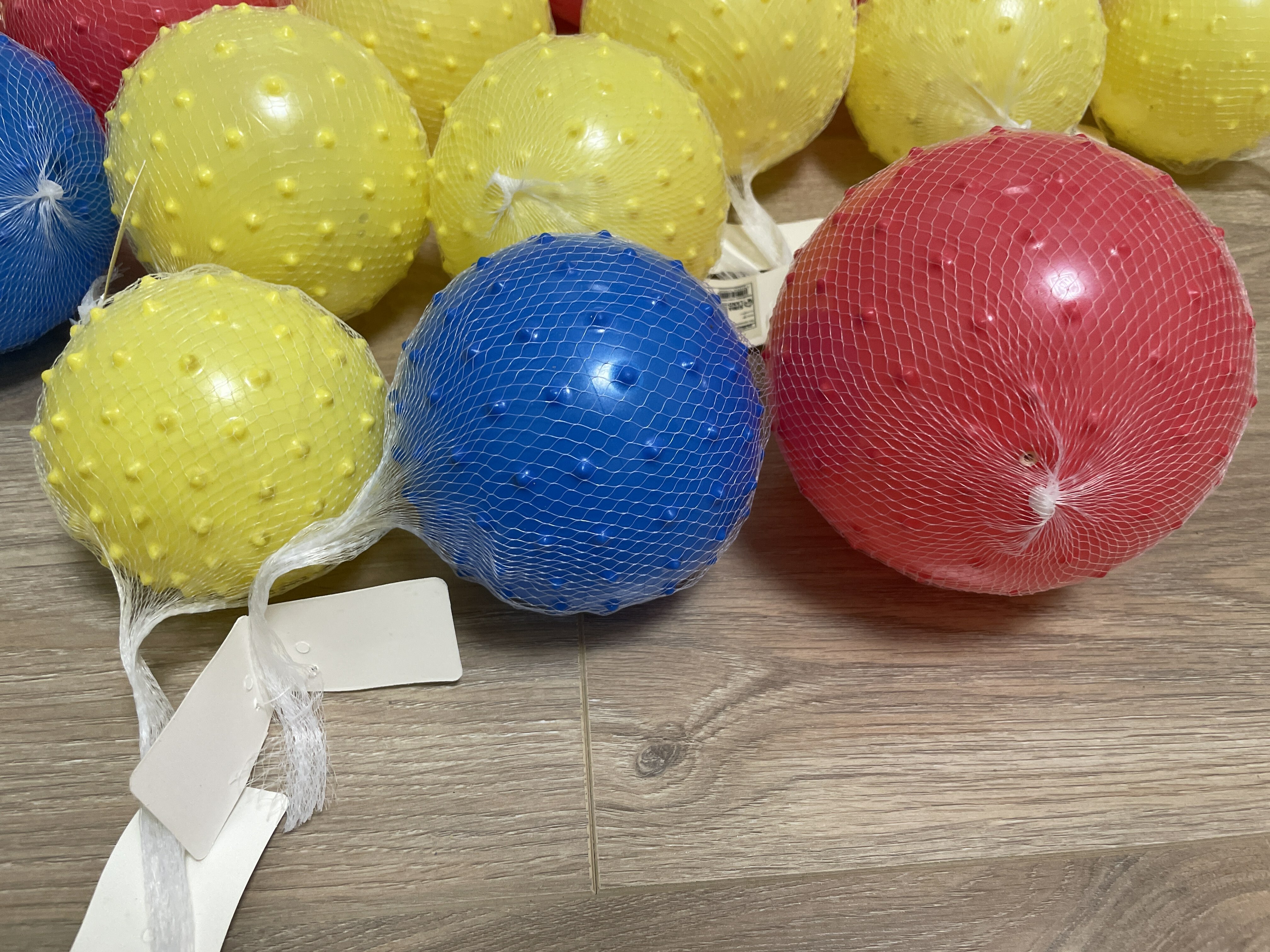 Фотография покупателя товара Мяч массажный, d=16 см, 35 г, цвета МИКС - Фото 5