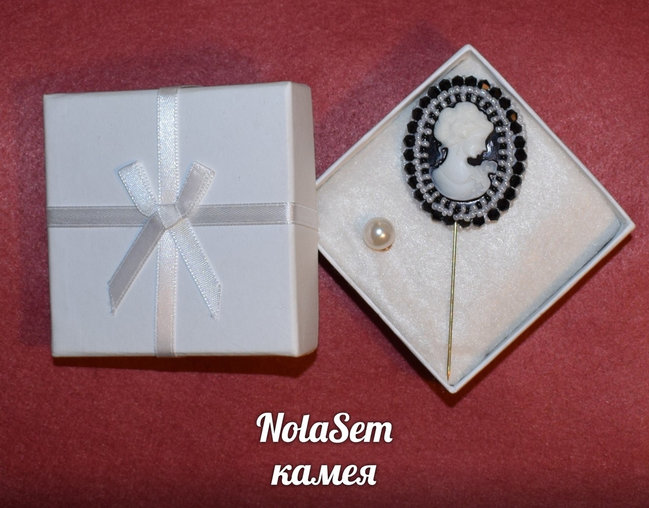 Фотография покупателя товара Кабошон «Камея» овал (набор 2 шт.) 40×30 мм, цвет серый