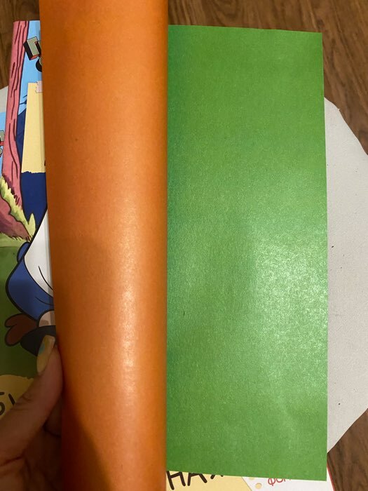 Фотография покупателя товара Бумага цветная, А4, 16 листов, 16 цветов, немелованная, двусторонняя, на скрепке, 48 г/м², Гравити Фолз