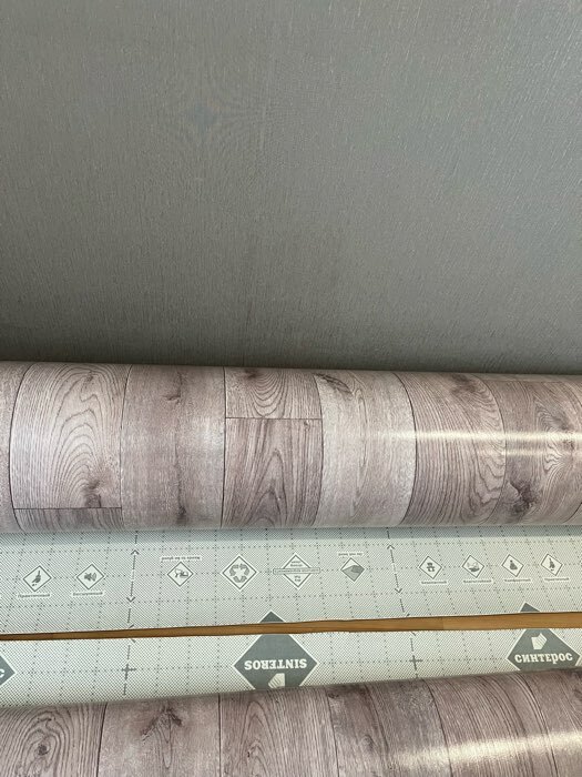 Фотография покупателя товара Линолеум бытовой Синтерос Delta Como 1 ширина 3.5м толщина 2,5 мм 30 м.п. - Фото 5