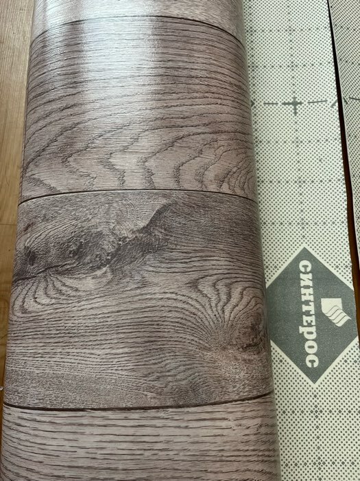 Фотография покупателя товара Линолеум бытовой Синтерос Delta Como 1 ширина 3.5м толщина 2,5 мм 30 м.п. - Фото 6