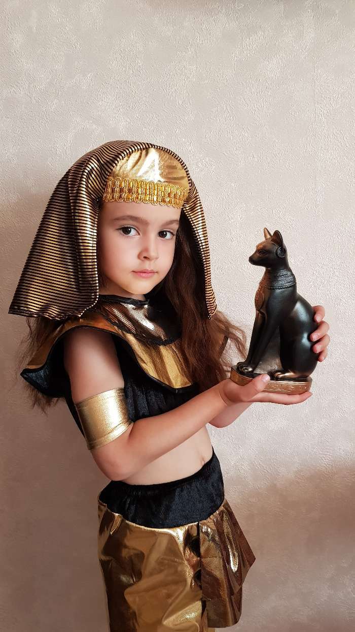 Фотография покупателя товара Фигура "Кошка египетская" бронза, 11х20х7см - Фото 3