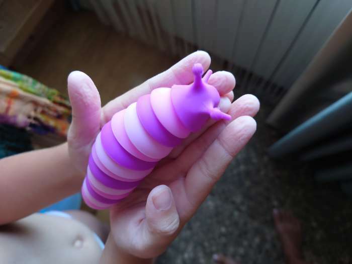 Фотография покупателя товара Развивающая игрушка «Гусеница», цвета МИКС - Фото 7