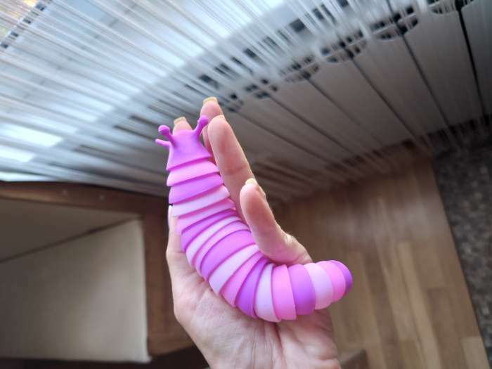 Фотография покупателя товара Развивающая игрушка «Гусеница», цвета МИКС - Фото 6