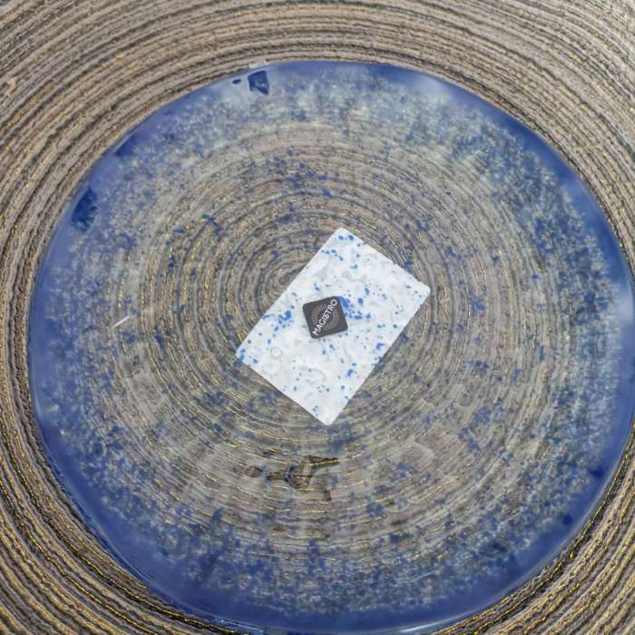 Фотография покупателя товара Тарелка стеклянная десертная Magistro «Голубой бриллиант», d=19,5 см - Фото 1