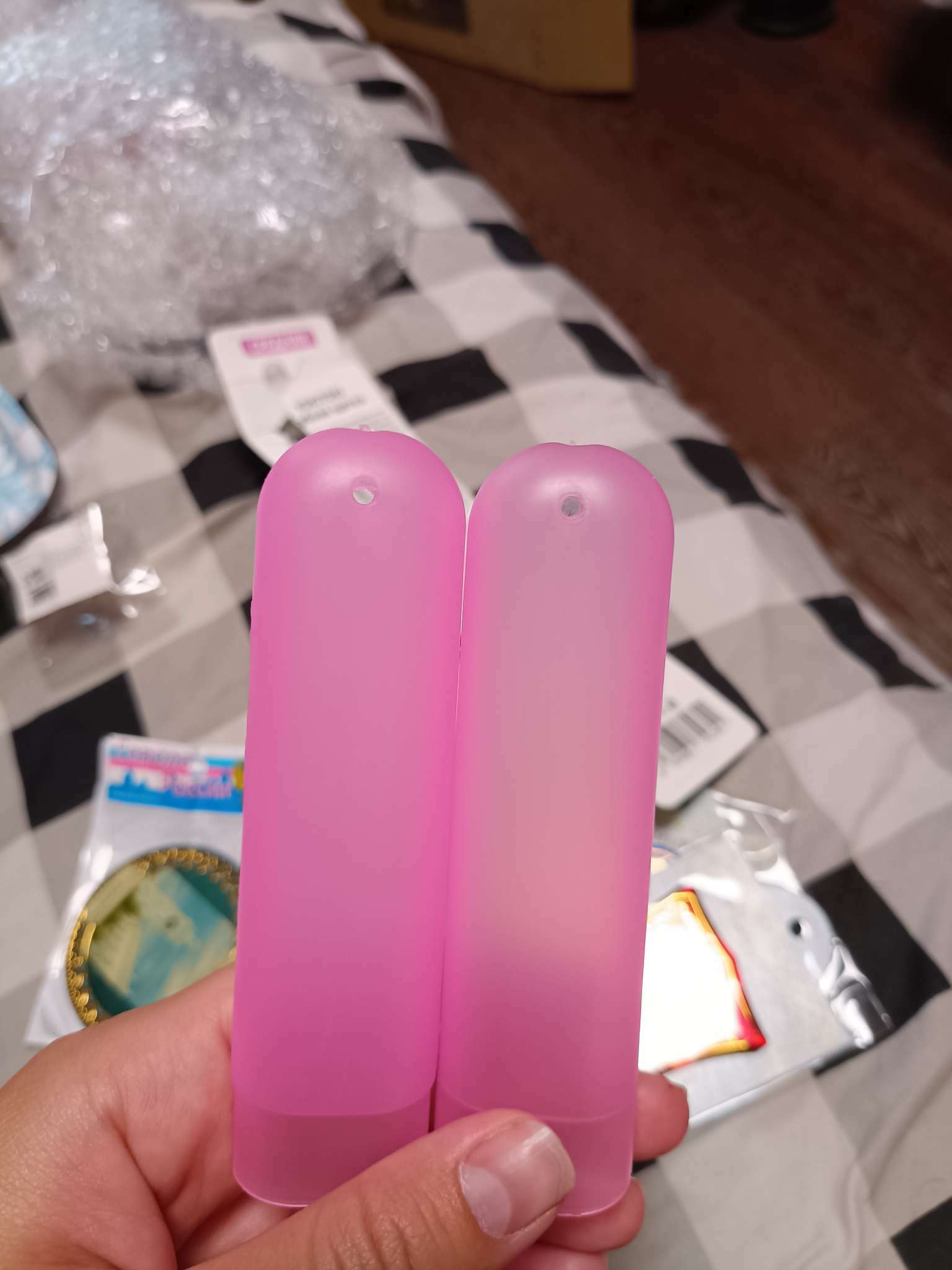 Фотография покупателя товара Футляр для зубной щётки Доляна, 20 см, цвет розовый