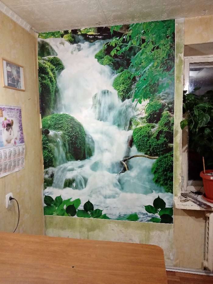 Фотография покупателя товара Фотообои К-065 «Водопад» (4 листа), 200 × 140 см - Фото 1