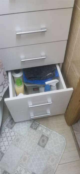Фотография покупателя товара Комод для ванной комнаты, с пятью ящиками, 40 х 34 х 98,6 см