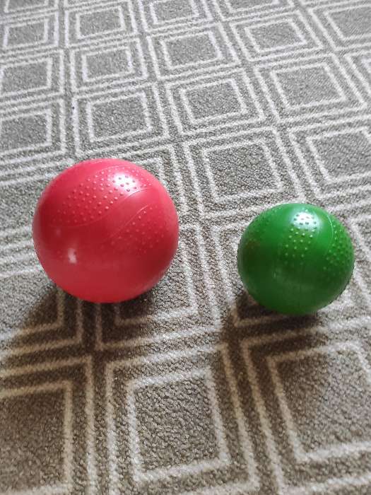 Фотография покупателя товара Мяч фактурный, диаметр 7,5 см, цвета МИКС - Фото 1