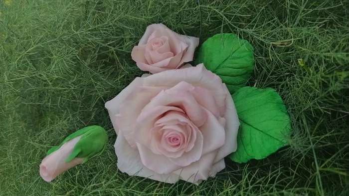 Фотография покупателя товара Молд Доляна «Лепесток розы», силикон, 2 предмета, 6,7×6,2 см, цвет розовый