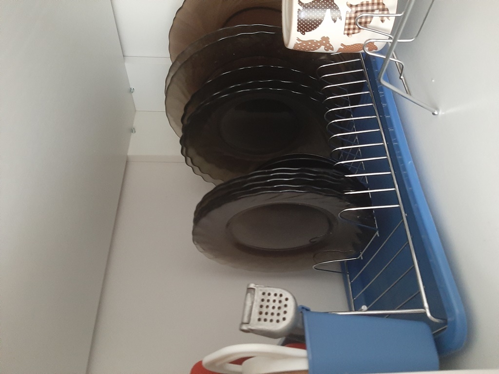 Фотография покупателя товара Сушилка для посуды с поддоном Доляна, 38,5×21,5×12,5 см, цвет МИКС