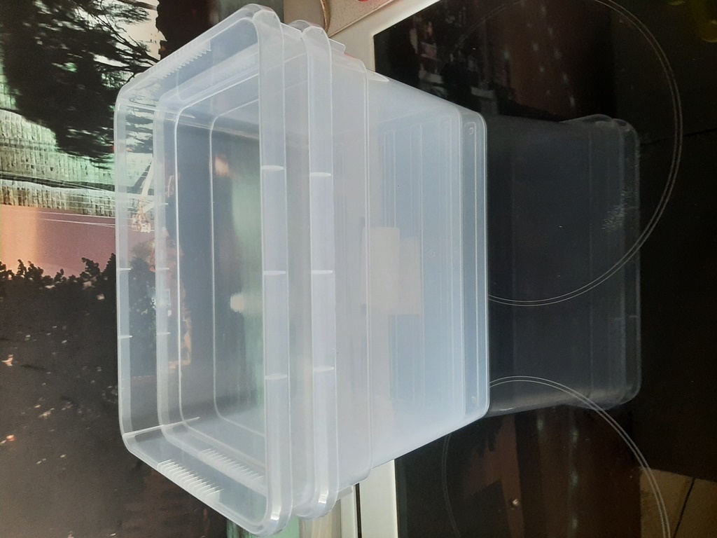 Фотография покупателя товара Контейнер для хранения Basic, 5 л, 24×19×15,5 см, цвет прозрачный