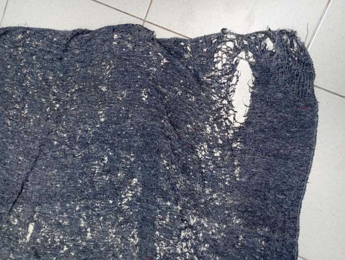 Фотография покупателя товара Салфетка - тряпка хозяйственная с оверлоком Доляна, 75×100 см, плотность 170 г/м, строчка 2,5 мм, цвет серый