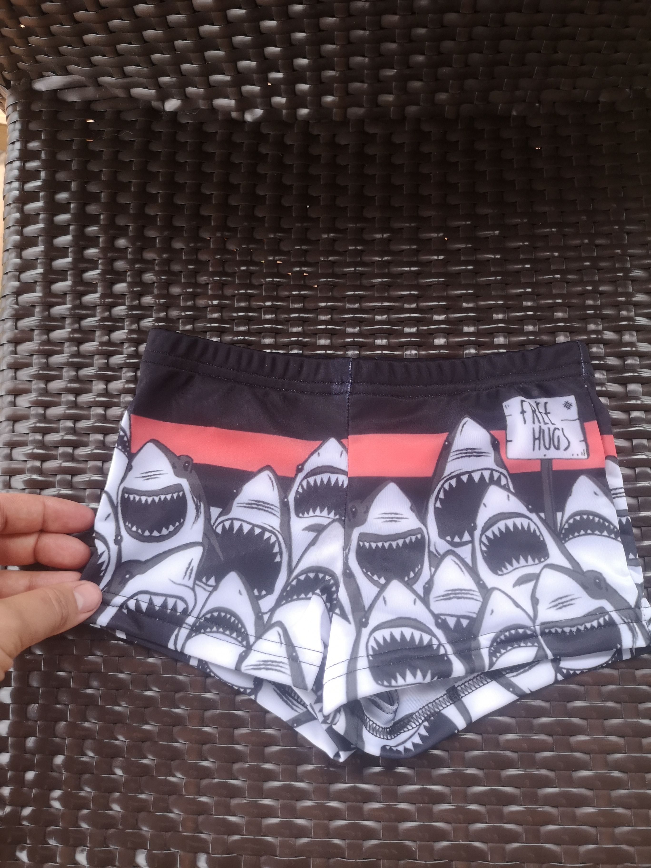 Фотография покупателя товара Плавки купальные для мальчика KAFTAN «Акулы», рост 98-104 (30), цвет чёрный - Фото 1