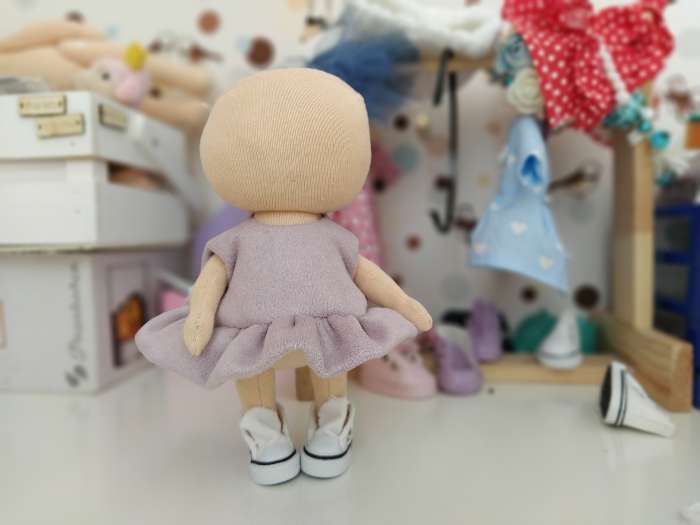 Фотография покупателя товара Кеды для кукол, длина подошвы 3,8 см, цвет розовый - Фото 1