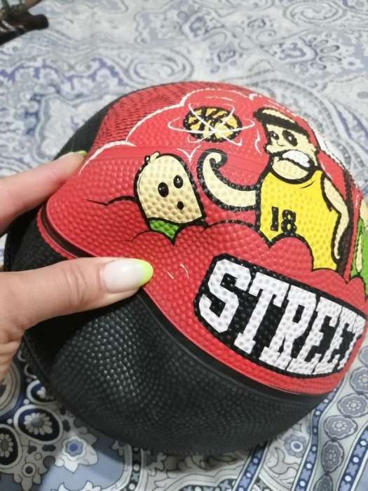 Фотография покупателя товара Мяч баскетбольный ONLITOP STREET, ПВХ, клееный, 8 панелей, р. 5 - Фото 1