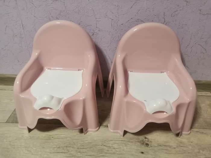 Фотография покупателя товара Горшок-стульчик с крышкой, цвет розовый МИКС - Фото 5