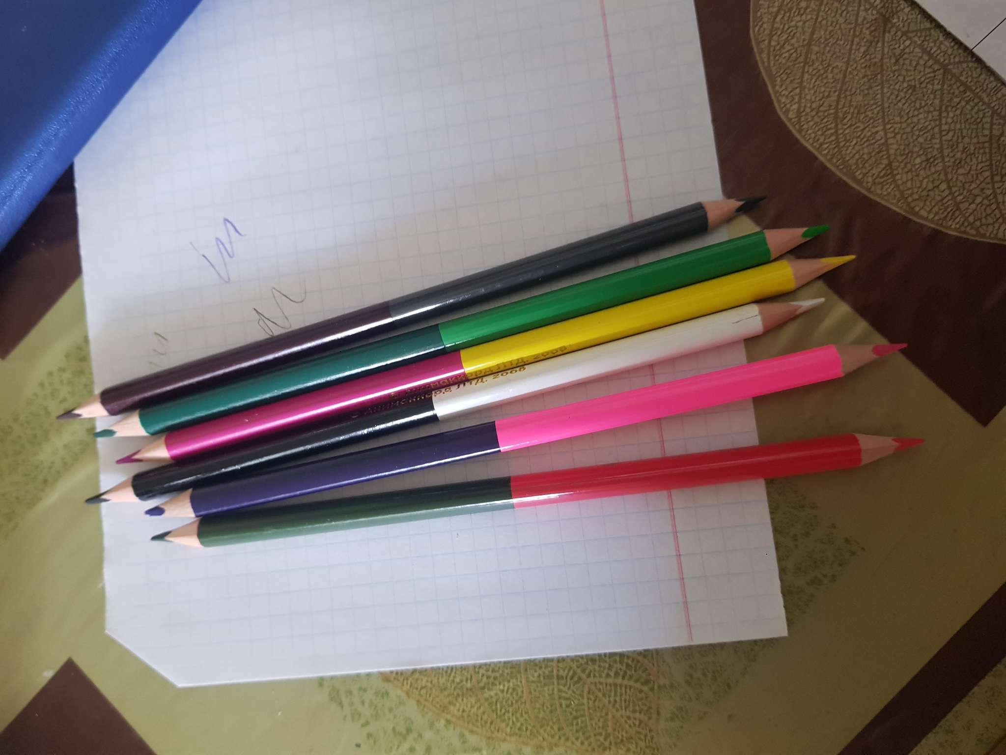 Фотография покупателя товара Цветные карандаши, 12 цветов, двусторонние, Смешарики - Фото 1