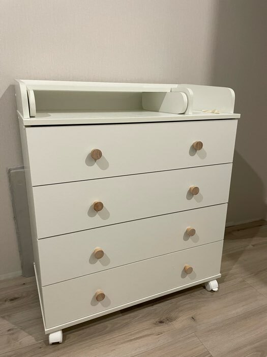 Фотография покупателя товара Комод пеленальный детский Орион 804 (Oliver), 80×45×93 см, 4 ящика, белый - Фото 46