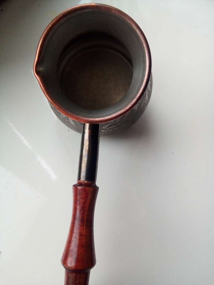 Фотография покупателя товара Турка для кофе медная «Ромашка», 0,4 л