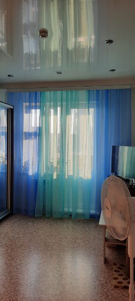 Фотография покупателя товара Тюль Этель 140×250 см, цвет морской, вуаль, 100% п/э - Фото 7