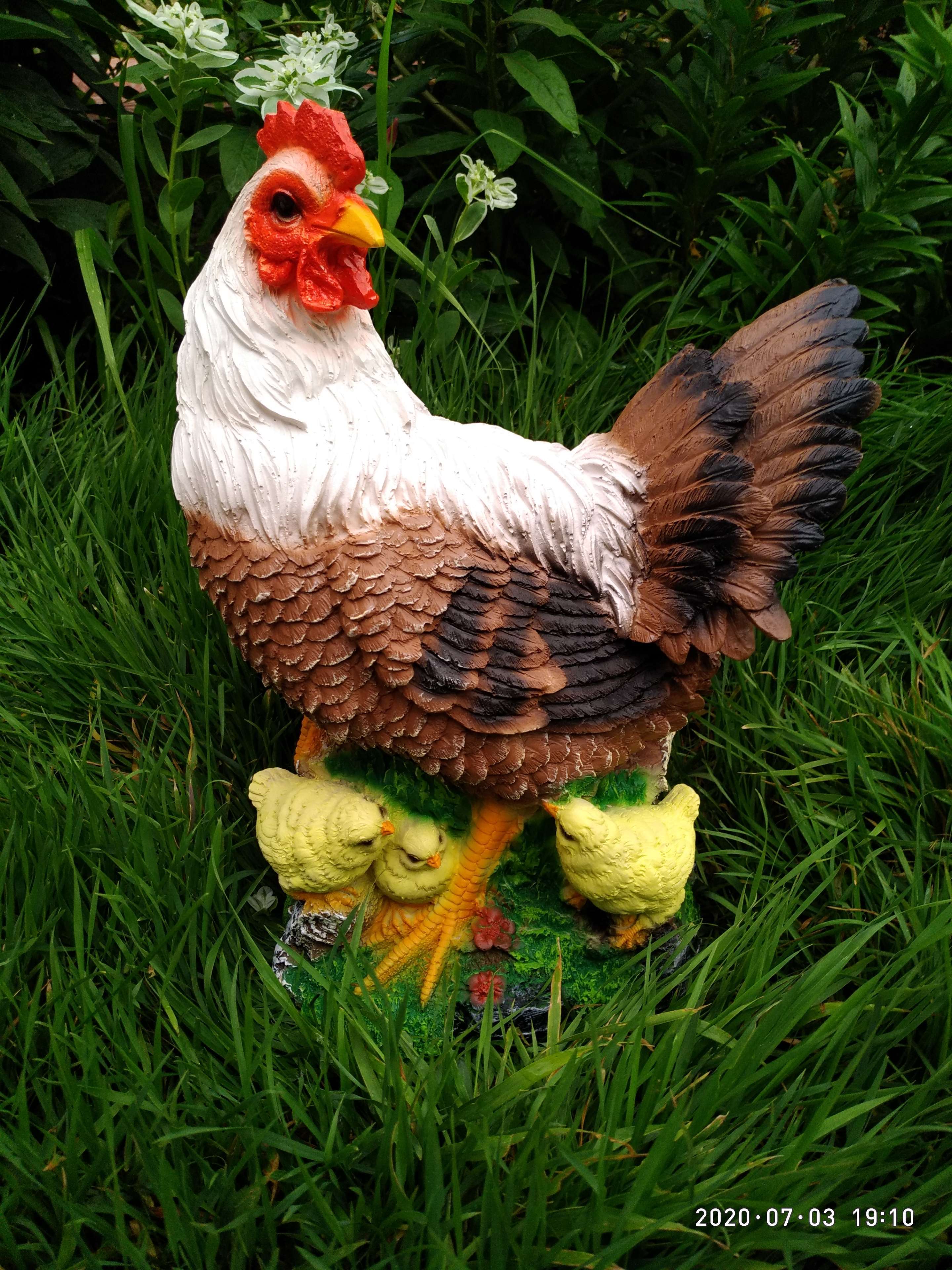 Фотография покупателя товара Садовая фигура "Курица с цыплятами" большая 30х17х42см