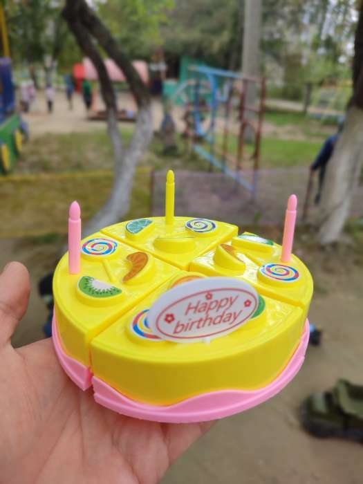 Фотография покупателя товара Игровой набор для резки «Мини тортик» с аксессуарами, МИКС - Фото 2