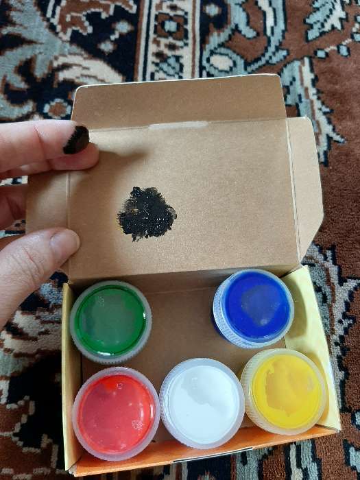 Фотография покупателя товара Краски пальчиковые набор 6 цветов x 20 мл Calligrata, для детей от 1 года - Фото 14