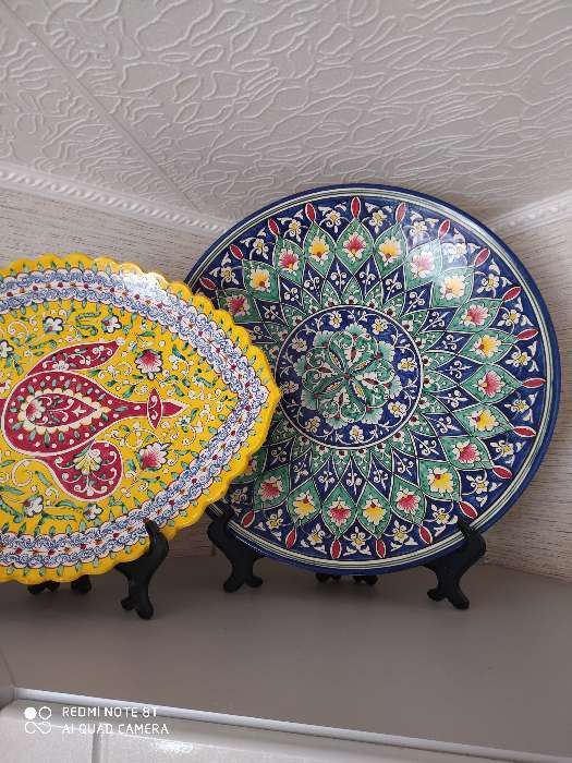 Фотография покупателя товара Подставка для тарелок d=30-35 см Pedro, чёрная, 27.5 см - Фото 2