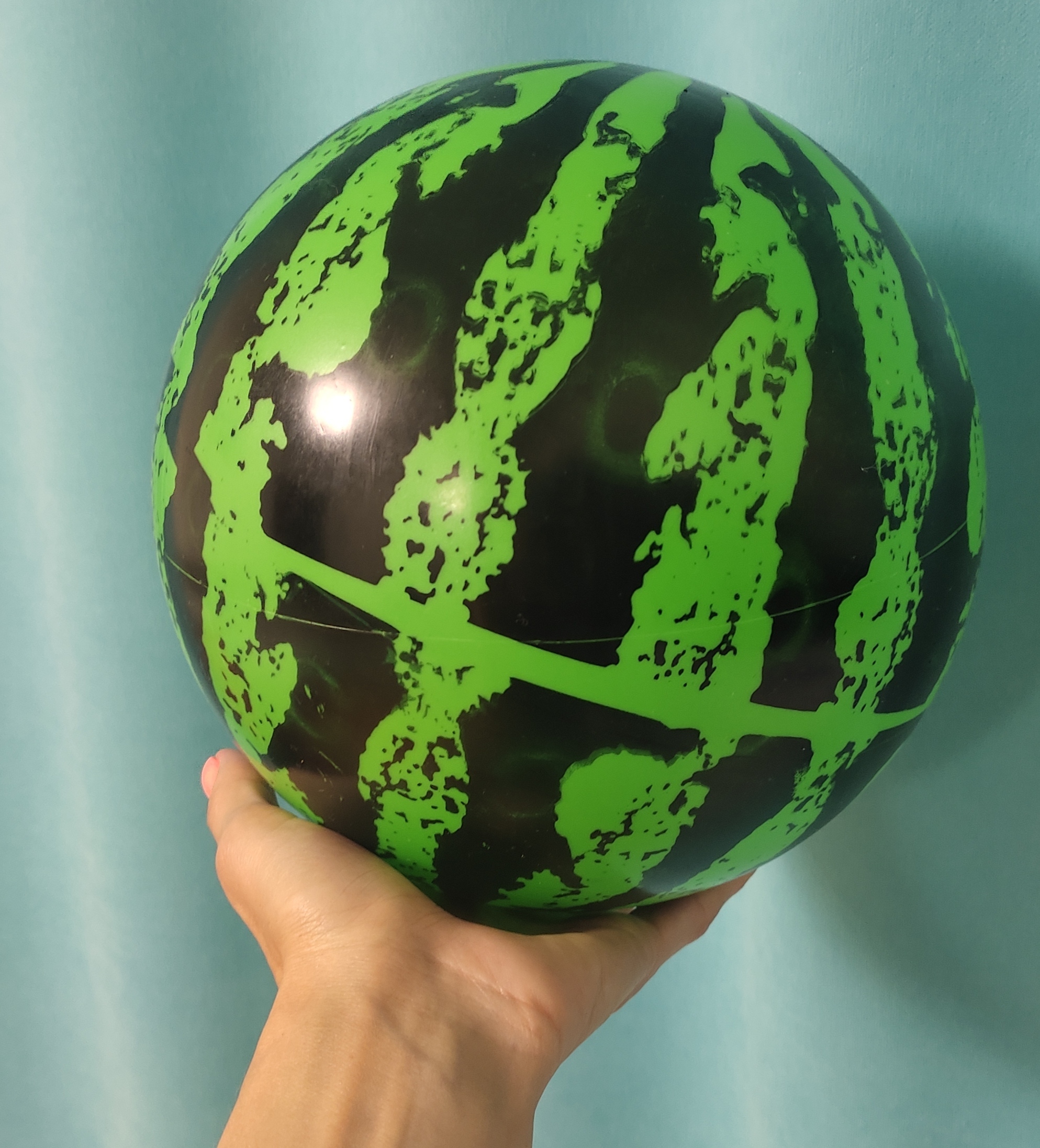 Фотография покупателя товара Мяч детский «Арбуз», d=22 см, 60 г