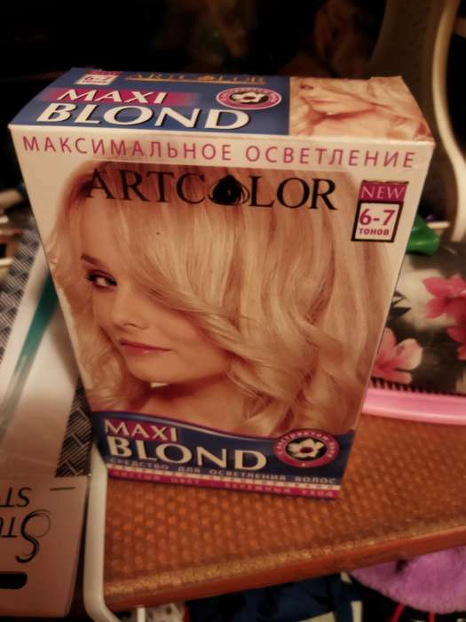 Фотография покупателя товара Макси Блонд АртКолор, осветлитель для волос 3 в 1 - Фото 1
