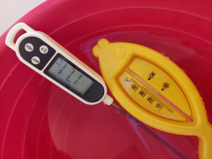 Фотография покупателя товара Термометр "Рыбка",  Luazon, детский, для воды, пластик, 15.5 см, микс - Фото 10