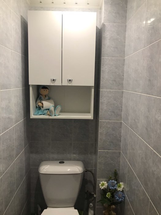 Фотография покупателя товара Шкаф для ванной комнаты "Вега 5004" белый, 50 х 24 х 80 см - Фото 8