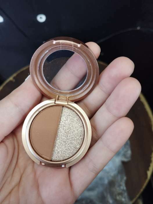 Фотография покупателя товара Профессиональная палетка теней для век, 2 цвета - Фото 2