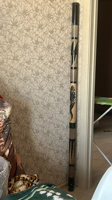 Фотография покупателя товара Сувенирный музыкальный инструмент "Посох дождя" 150х5,5х5,5 см МИКС - Фото 1