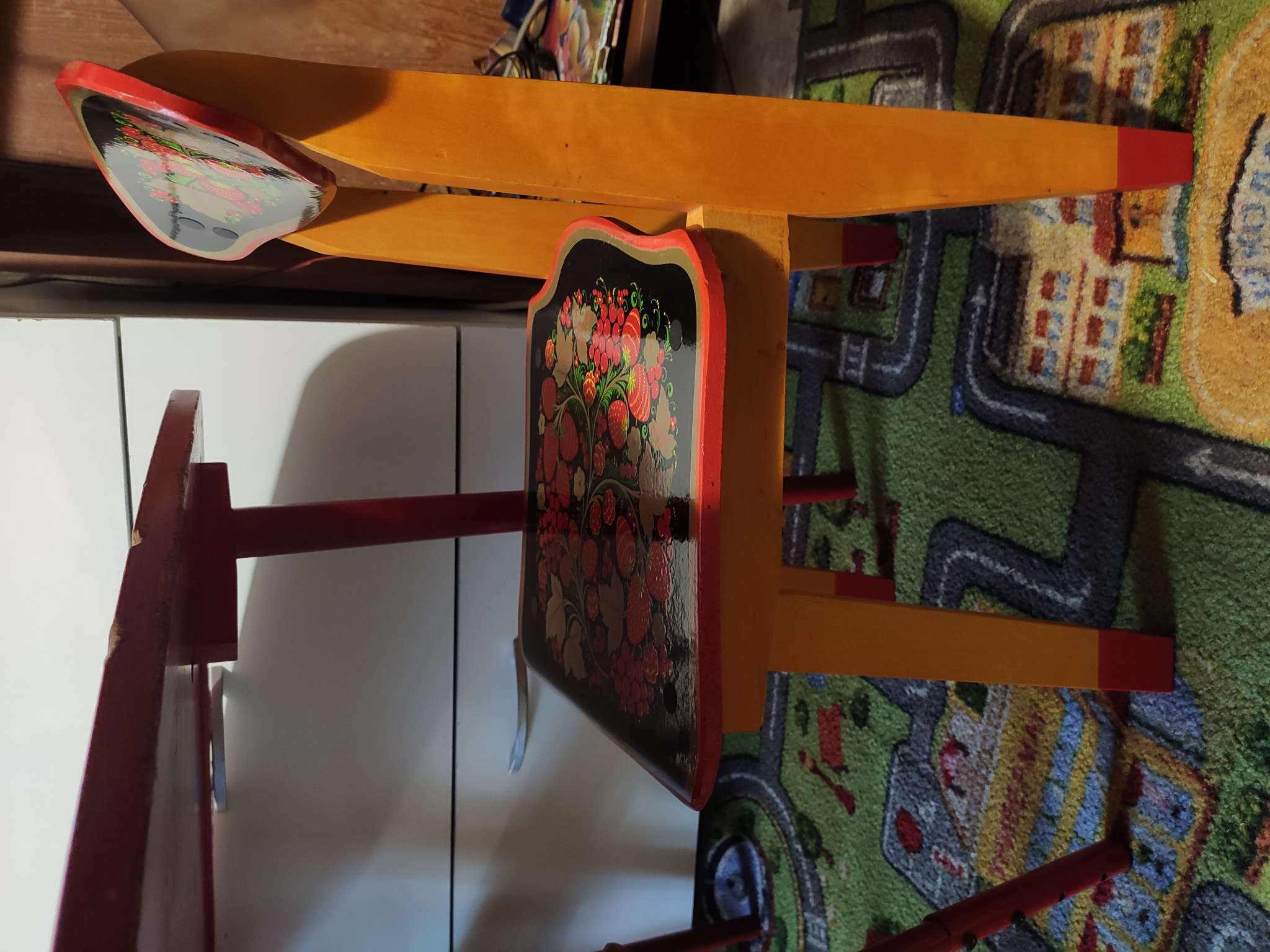 Фотография покупателя товара Стул детский "Хохломская роспись", высота сиденья 30 см, 2 р.к, высшая категория
