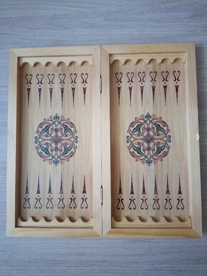 Фотография покупателя товара Нарды деревянные с шашками "Горы", настольная игра, 40 х 40 см - Фото 4