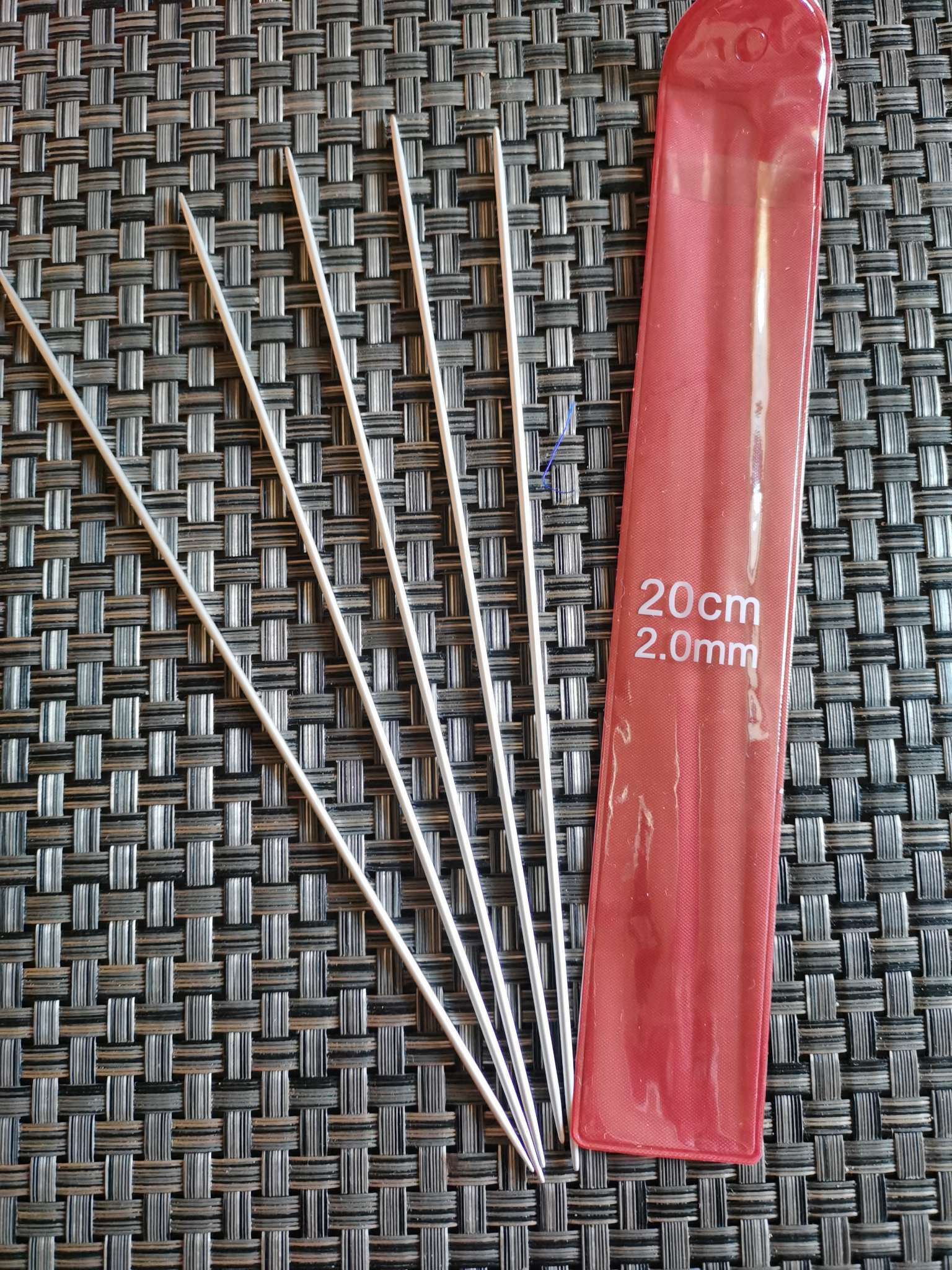 Фотография покупателя товара Спицы для вязания, чулочные, с тефлоновым покрытием, d = 2 мм, 20 см, 5 шт