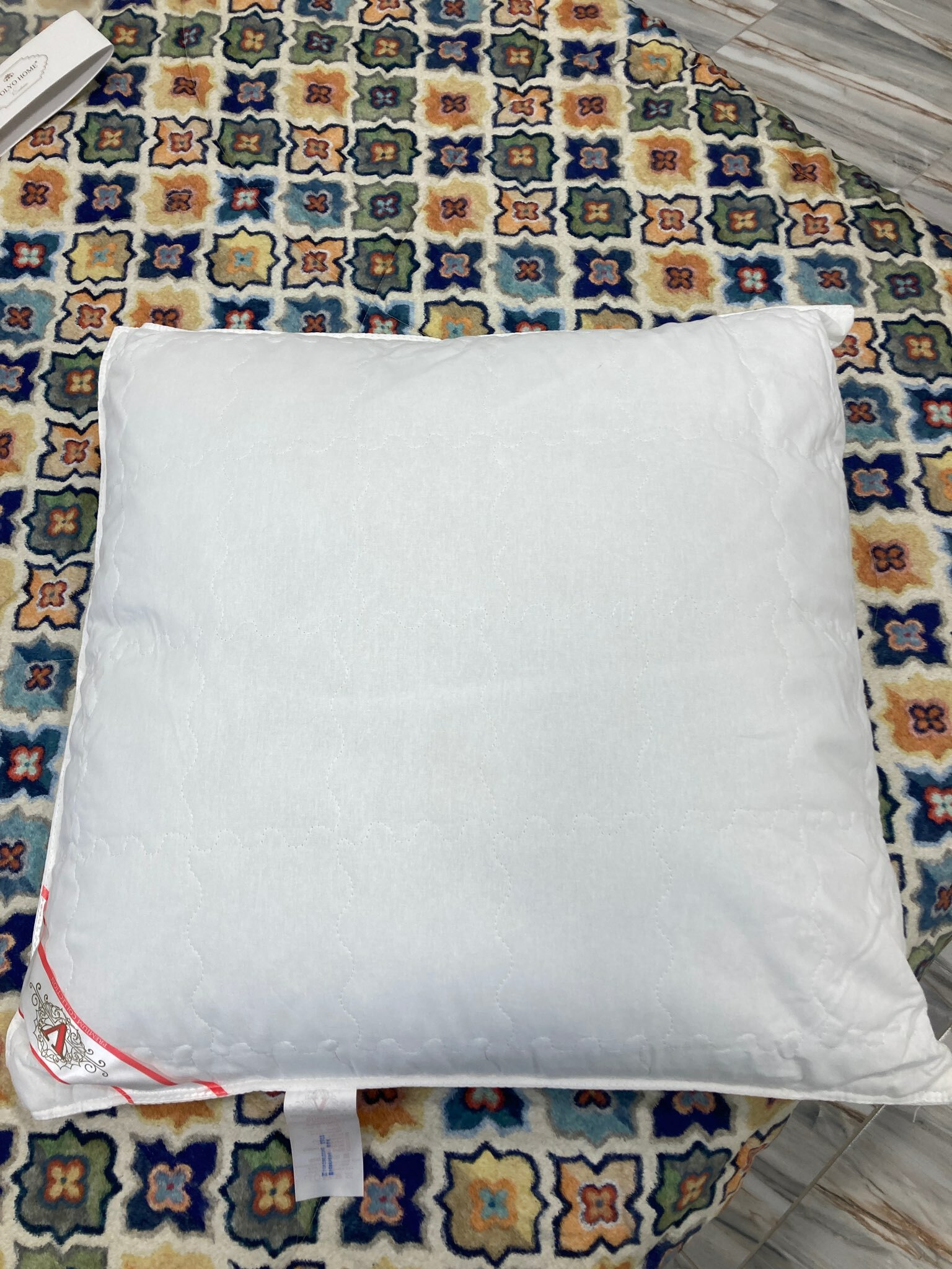 Фотография покупателя товара Подушка на молнии Царские сны Бамбук 70х70 см, белый, перкаль (хлопок 100%) - Фото 2