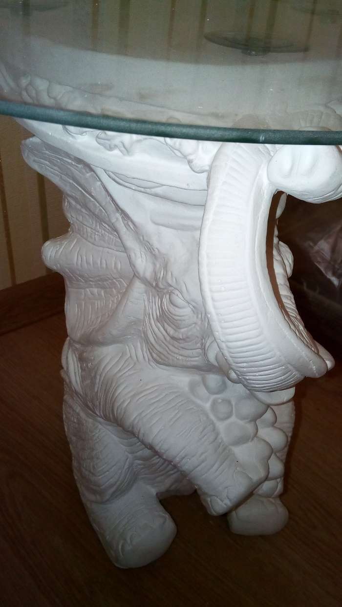 Фотография покупателя товара Стол светящийся "Слон сидя", 26,5×50×50 см, - Фото 2