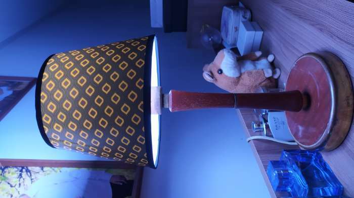 Фотография покупателя товара Абажур для лампы, торшера BayerLux «Ромбики», Е27, 20×20×15 см - Фото 3