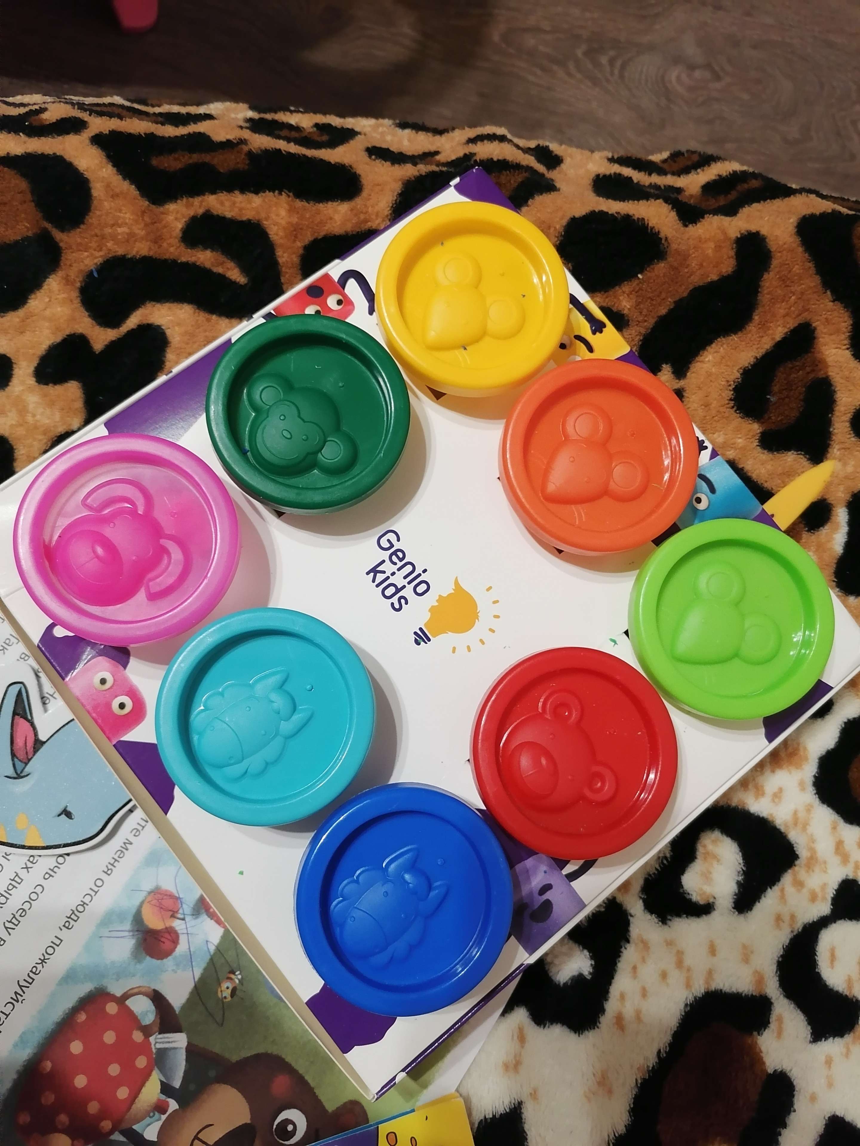 Фотография покупателя товара Набор детский для лепки «Тесто-пластилин», 8 цветов по 50 г