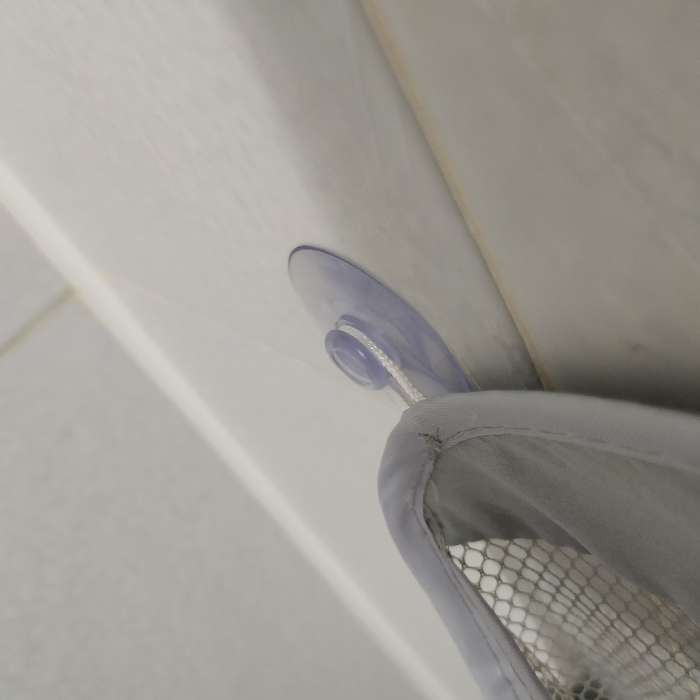 Фотография покупателя товара Сетка для хранения игрушек в ванной на присосках «Акула», цвет серый - Фото 8