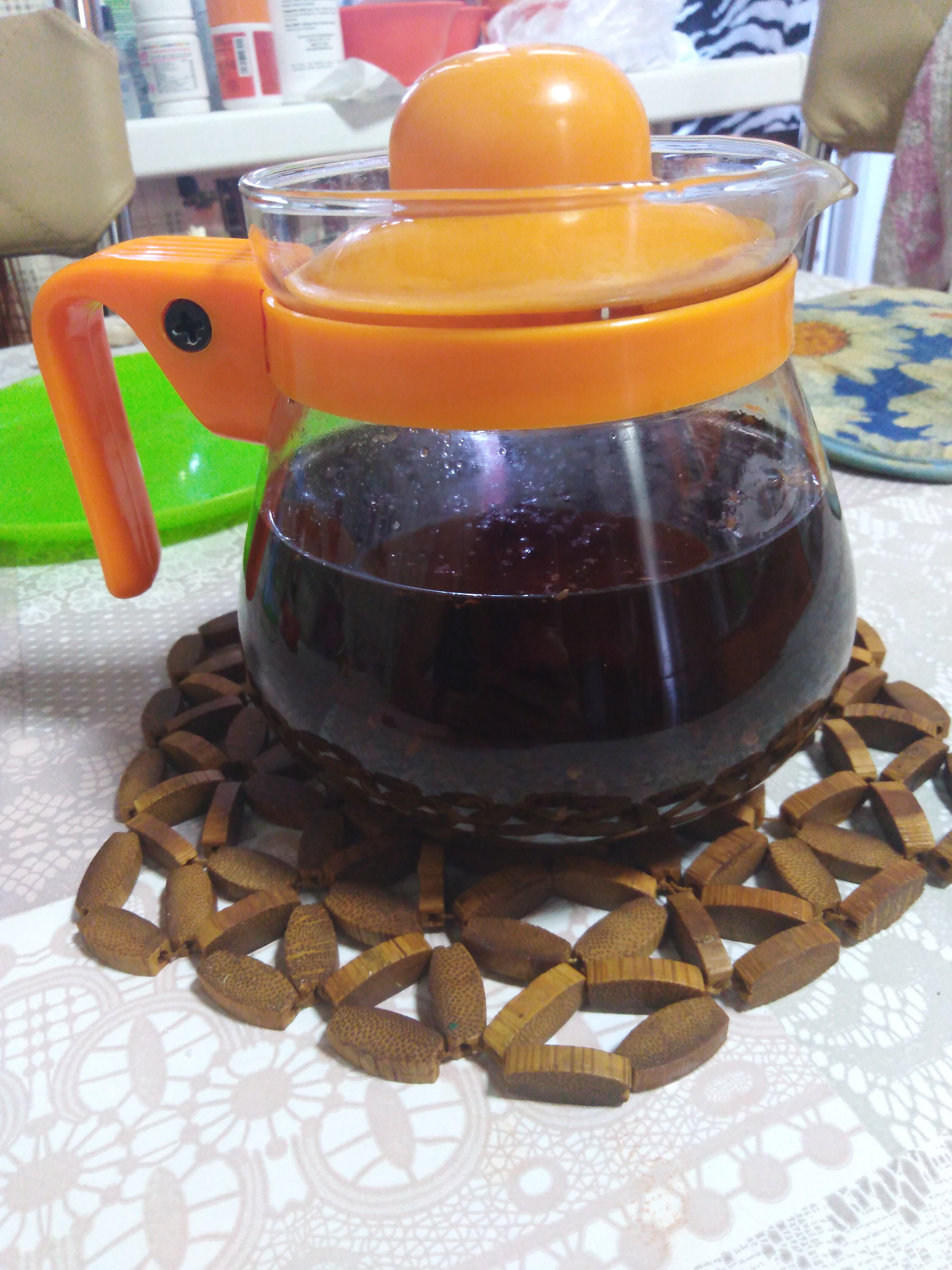 Фотография покупателя товара Чайник стеклянный заварочный «Рикки», 800 мл, цвет МИКС - Фото 2