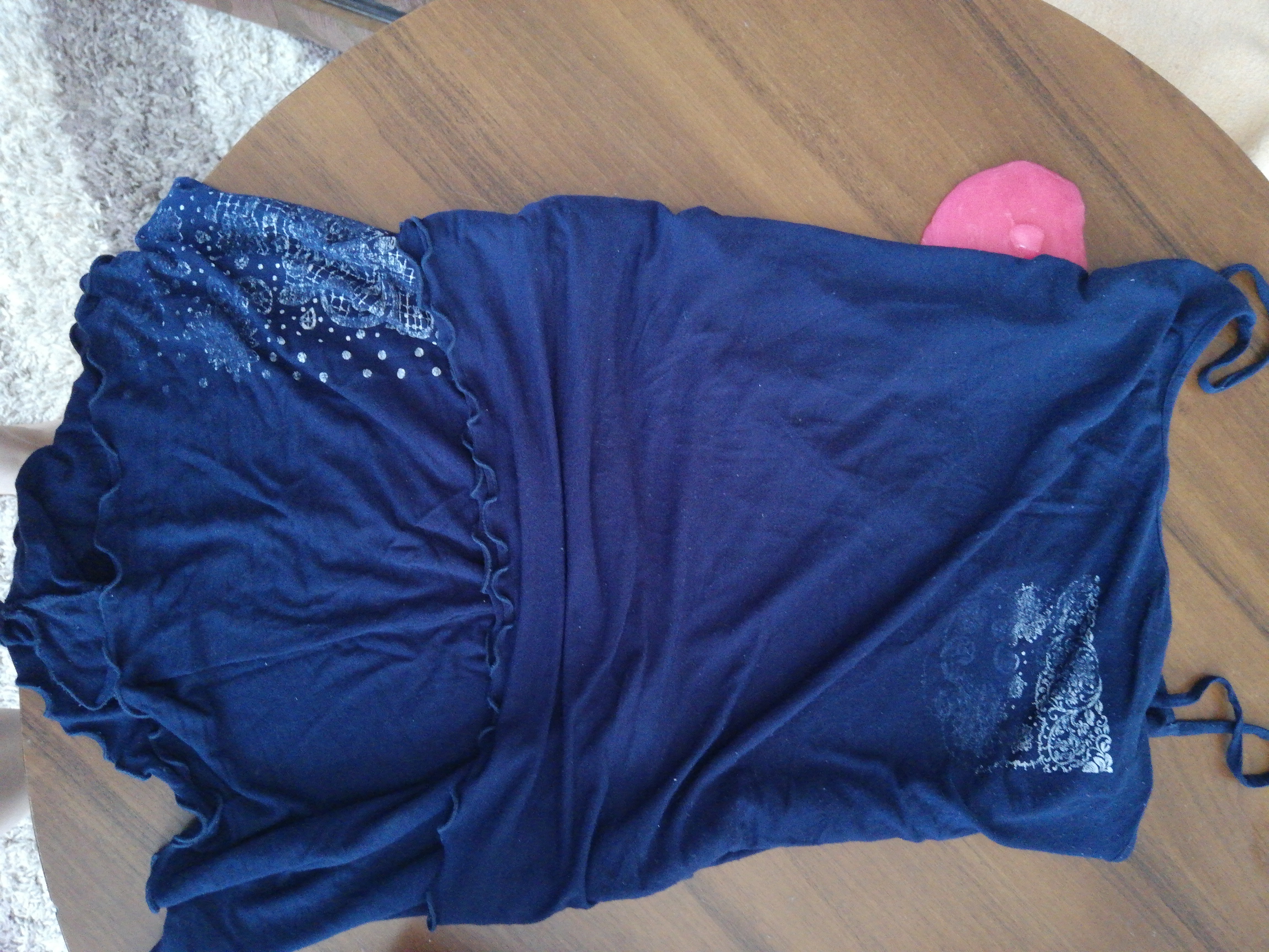 Фотография покупателя товара Пижама женская (майка, шорты), цвет тёмно-синий, размер 42, вискоза