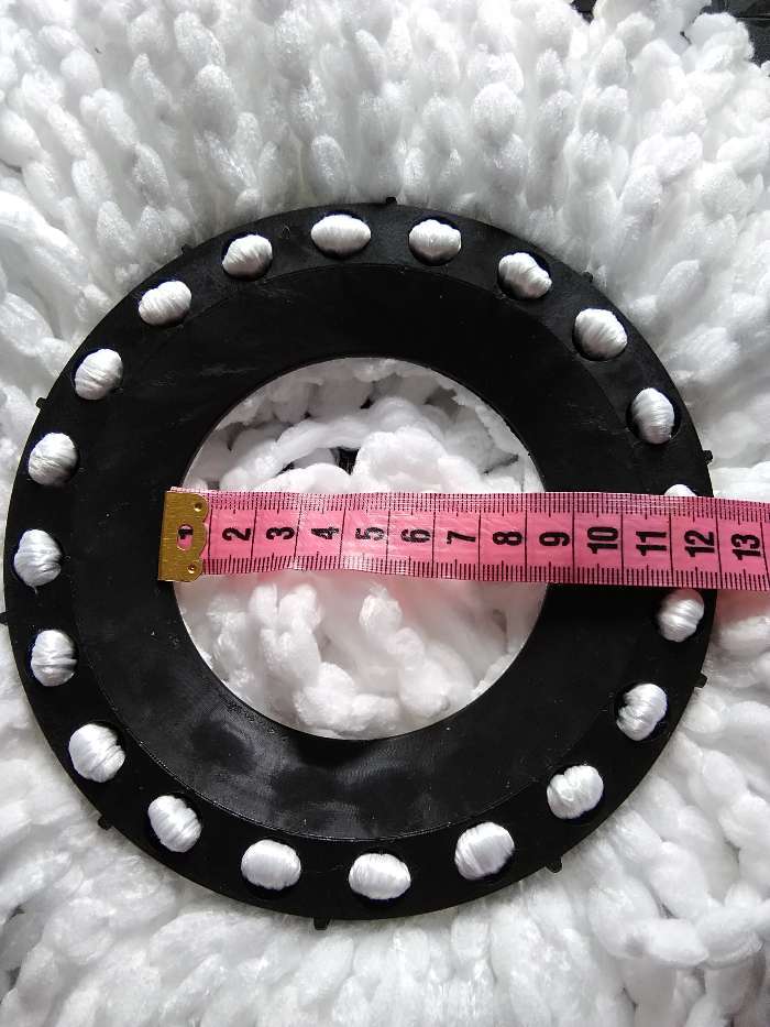 Фотография покупателя товара Насадка для швабры с отжимом-центрифугой Доляна, комплектующие к набору, длина нитей 10 см, 100 гр, цвет белый - Фото 3